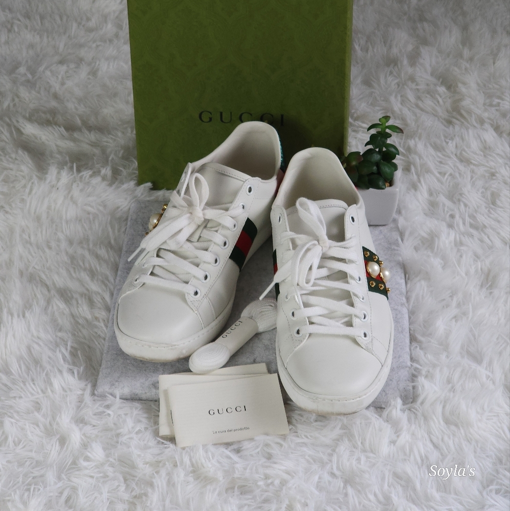 Gucci Spiked Women's Sneakers - Picture 3 of 11